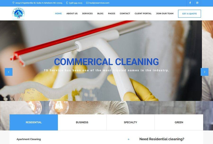 7sservices.com website screenshot